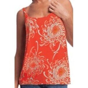 CAbi Lovely Day Mum Floral Cami Tank Top Orange 777 Small